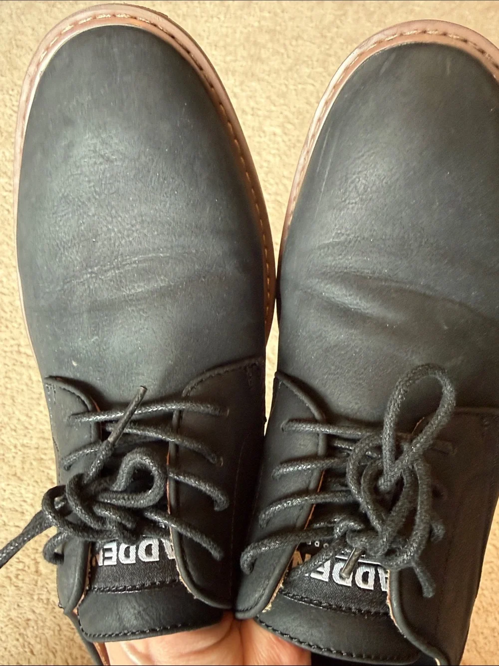 Steve Madden  Men’s Black Suede  Oxfords size 7